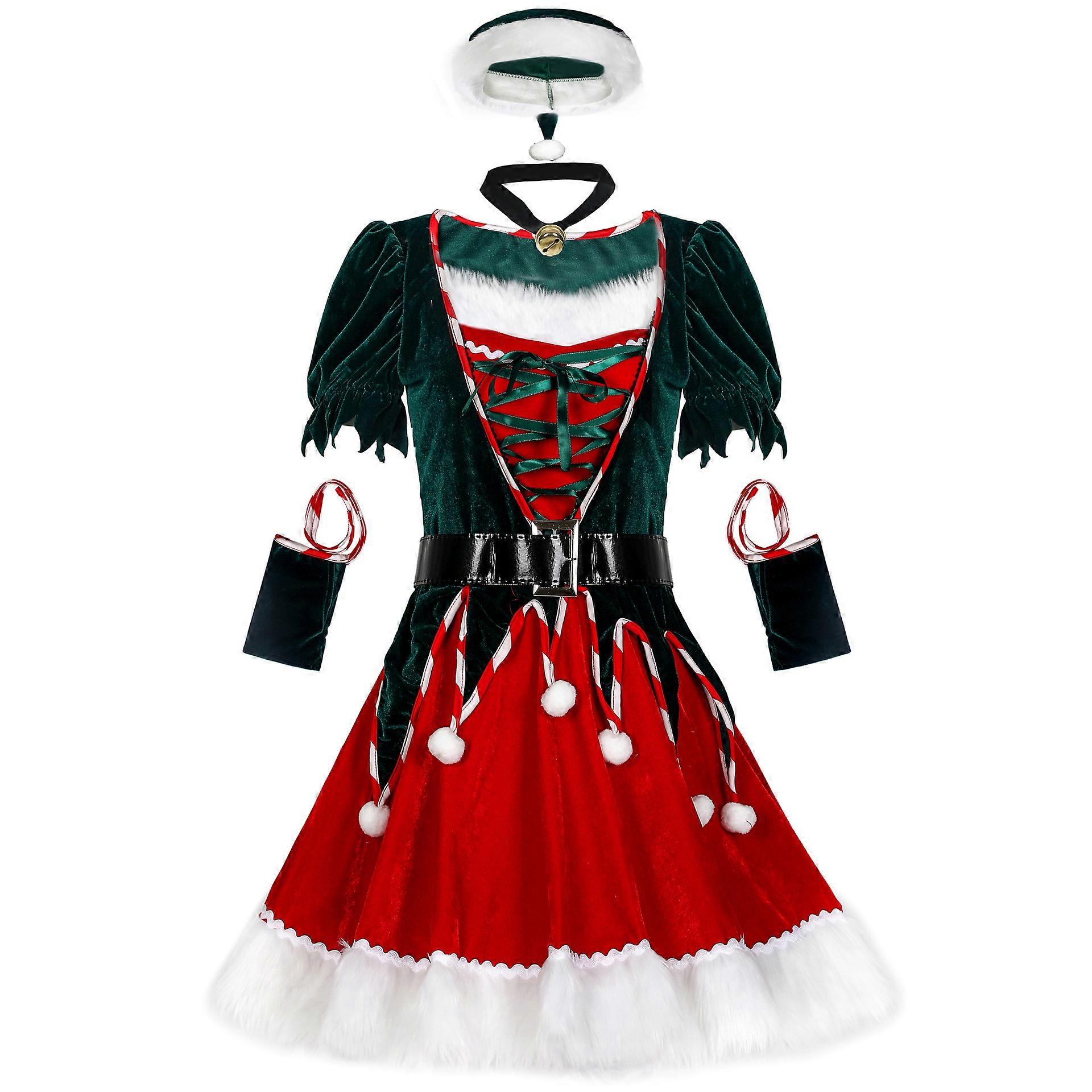 Christmas Costume Stage Performance Christmas Costume New Year's Party Costume Sexy Santa Claus Costume Set