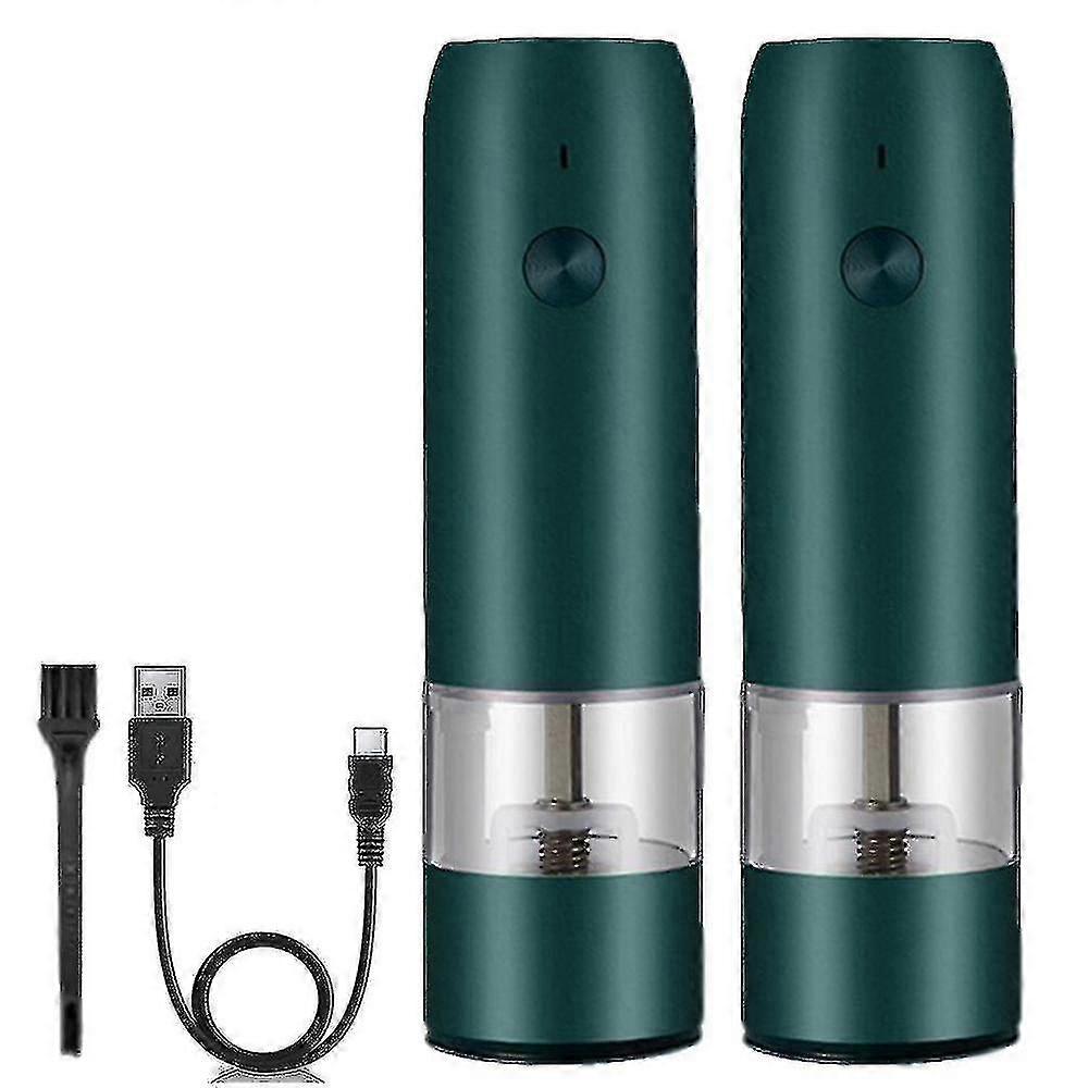 Rechargeable Electric Pepper And Salt Grinder Set - One-handed