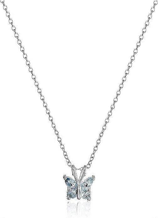 Collana pendente farfalla in argento, 45,72 cm