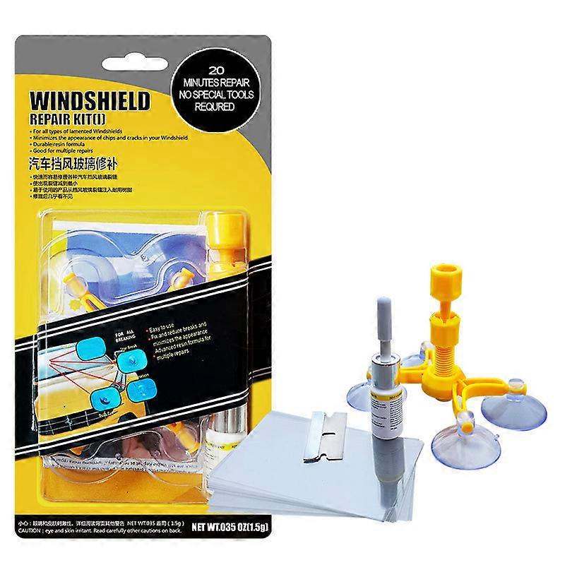 Windshield Repair Kit, Professional Windscreen Windshield Repair Tool Set, Quick Fix DIY Car Kit