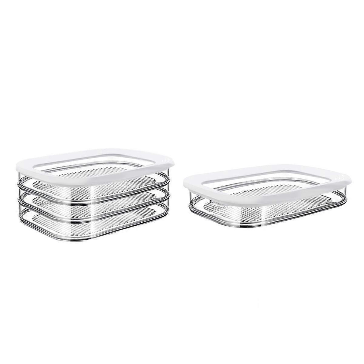 Food Storage Boxes with Lid for DeliMeat, Bacon, Lunch Meat, Fruits,Vegetables,Cold Cuts and Fruits Storage Containers