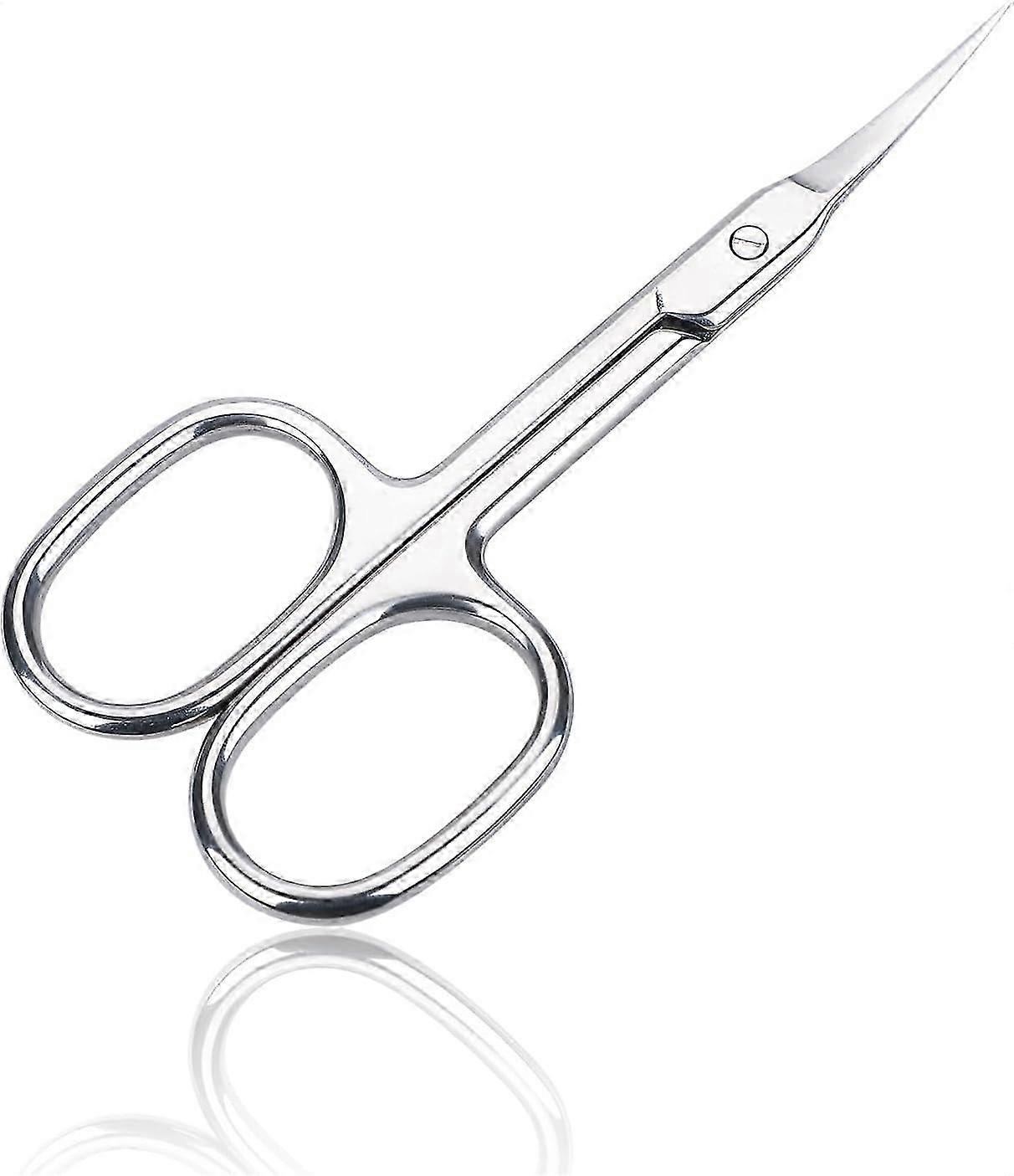 Cuticle Scissors Extra Fine Curved, Nail Scissors Extremely Slim Eyebrow Scissors Small Ma