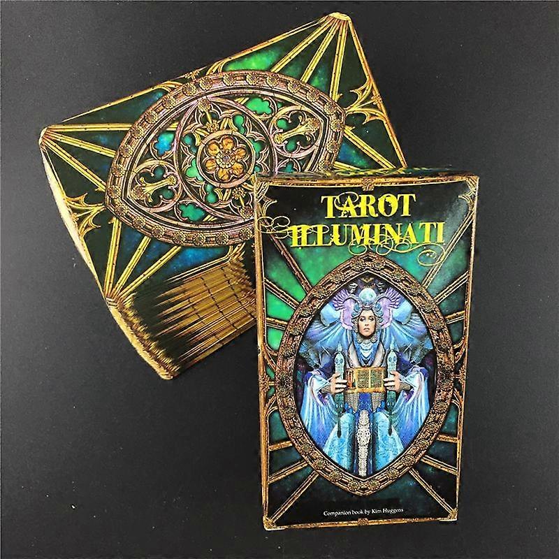 Tarot Illuminati Kit Cards Oracles Deck Card and Electronic Guidebook Game Toy Divination E-Guide