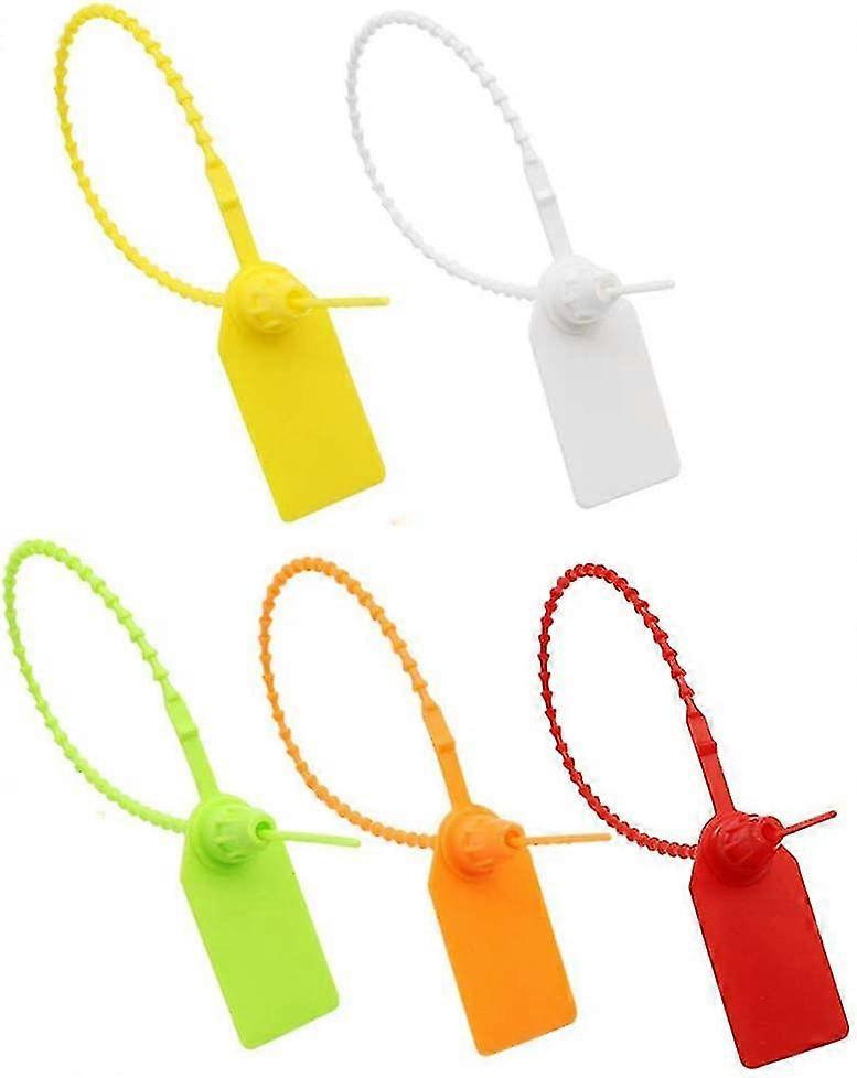 cable tie tags, 100 pcs plastic cable tie tags, self-locking brand label