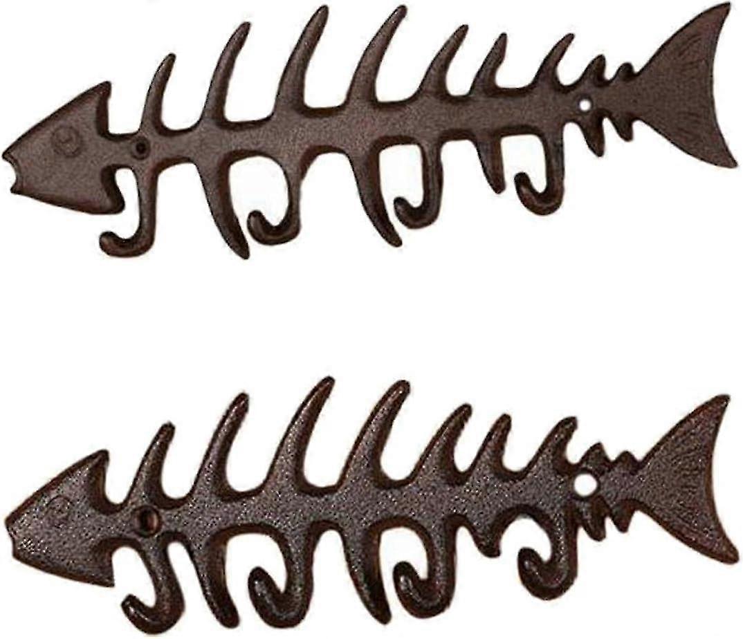 2 Cast Iron Wall Hooks.