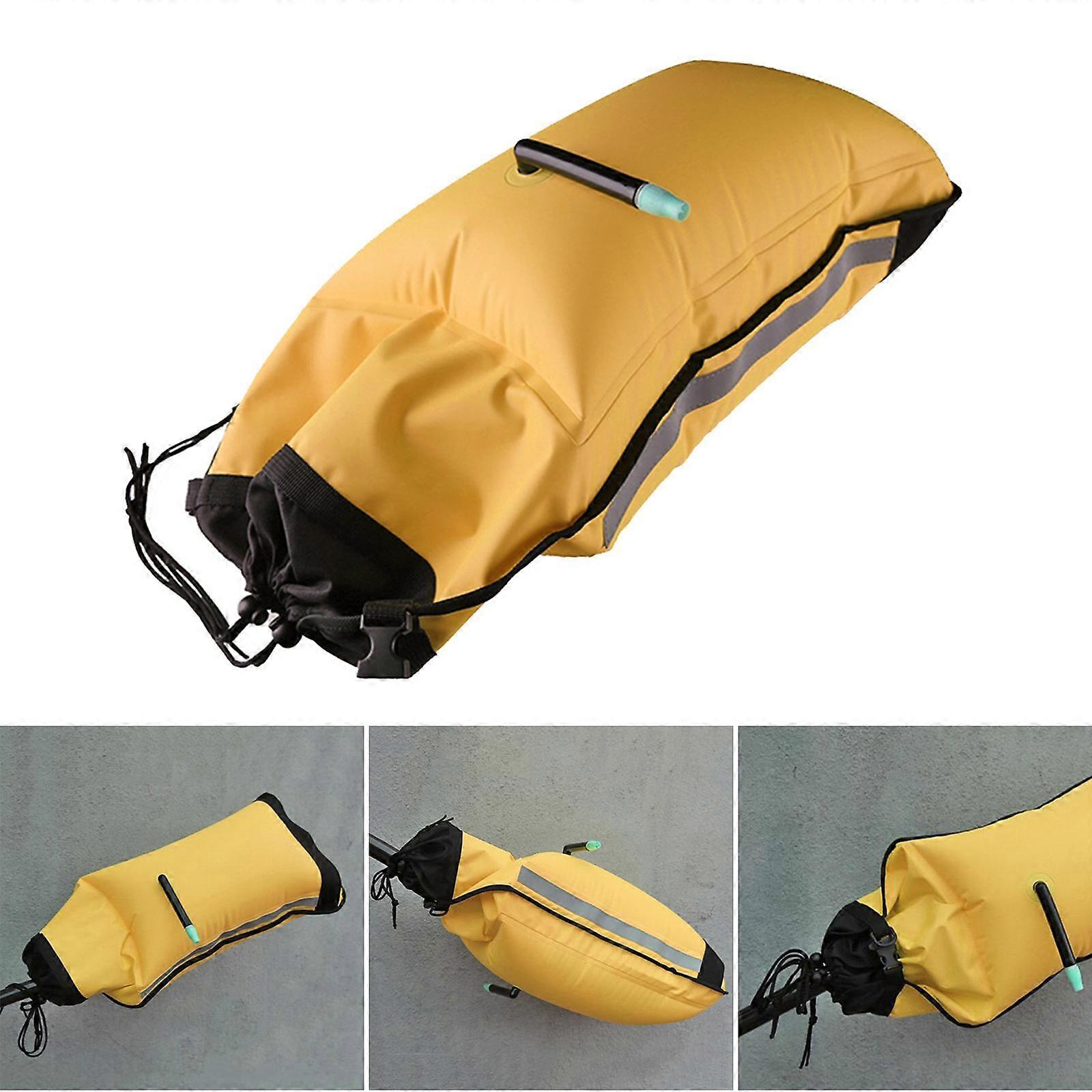 Canoe Kayak Paddle Float Double Chamber Safety Bag with Quick Release Buckle