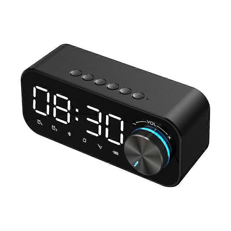 Wireless Bluetooth Speaker FM Radio Sound Box Desktop Alarm Clock Subwoofer Music Player TF Card Bass Speaker Boom For All Phone