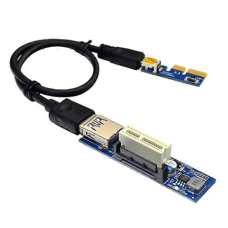 PCI-E 1X Extension Cable PCI-E MINI Right Interface USB3.0 Extension Cable Pcie Adapter Cable 60cm