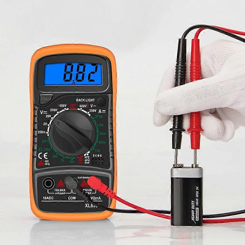 XHX XL830L Digitale Multimeter 2000 Counts Mini Multimeter Batterij Tester Huidige Spanning AC DC Weerstand Zoemer Transistor Voltmeter Ampèremeter met Bac