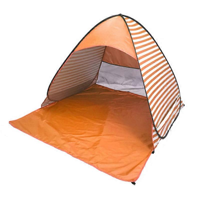 Beach Tent fully automatic 2 seconds open camping sunshade colorful stripes Movable bed