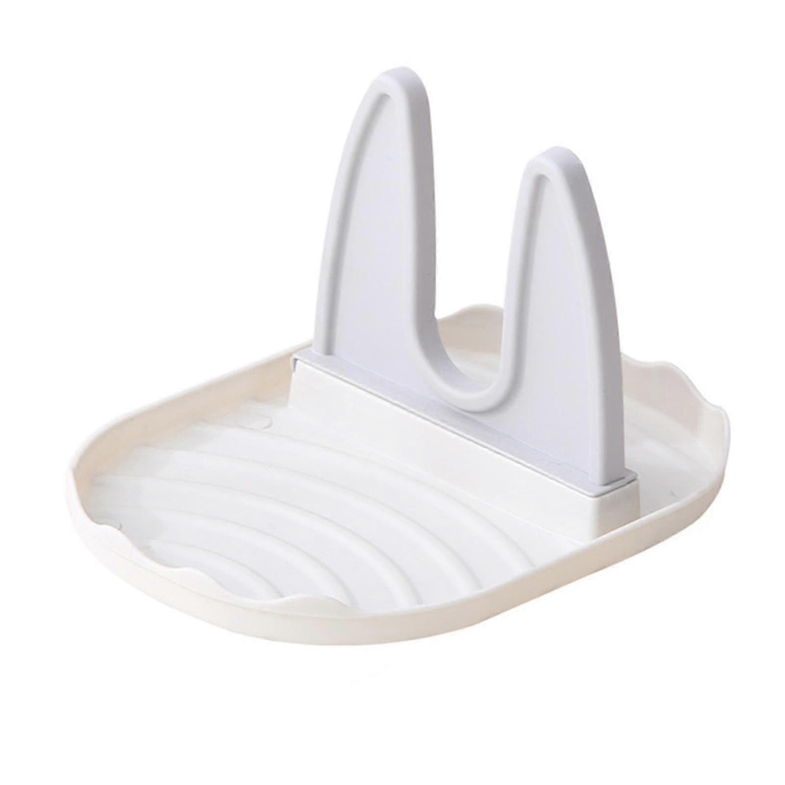 البلاستيك عموم وعاء غطاء غطاء رف حامل ملعقة حامل موقد منظم التخزين يستريح