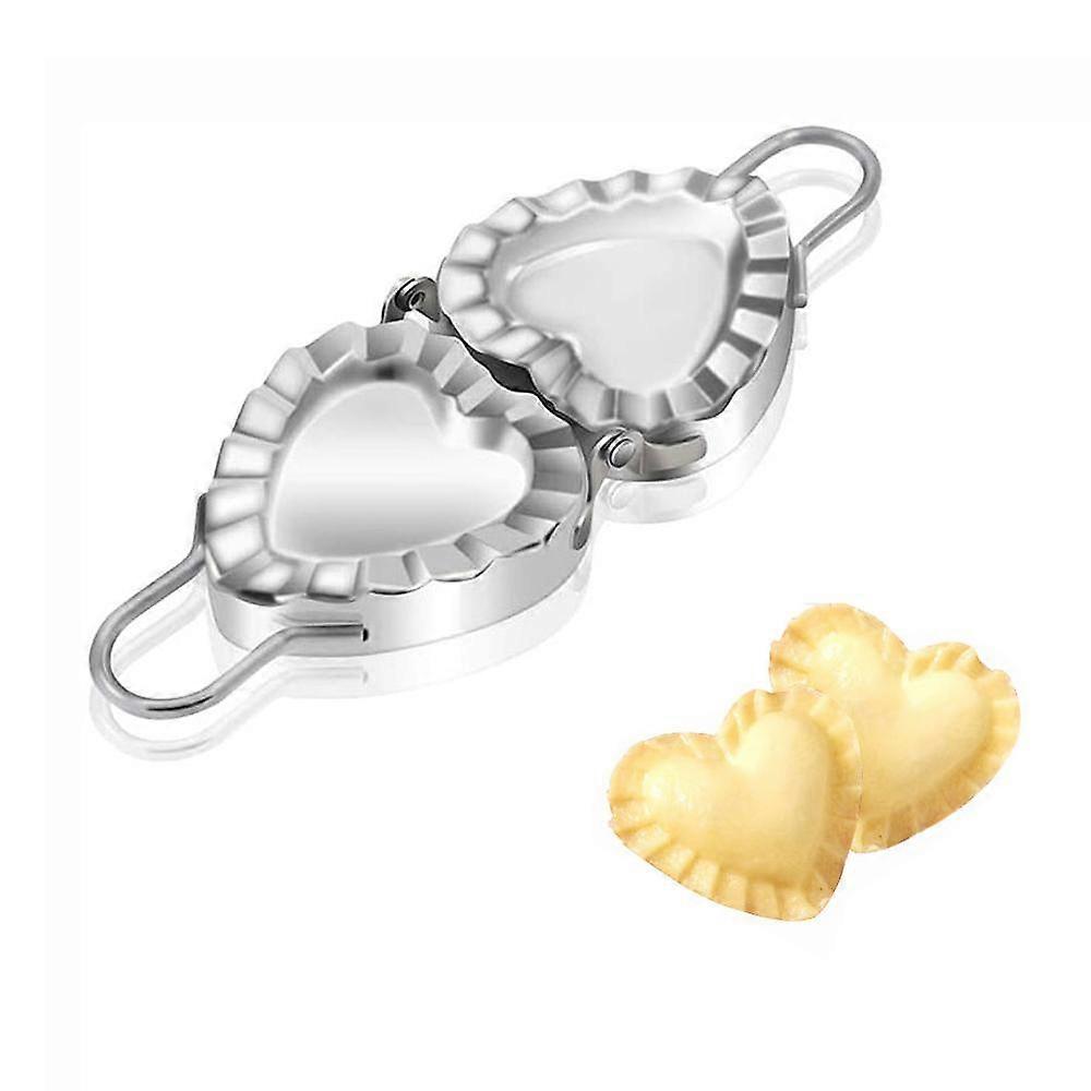 1PCS Best Utensils Stainless Steel Empanada Press Ravioli Mold Pierogi Dumpling Maker Wrapper Pastry Dough Cutter Kitchen Accessories, Creative dumpli
