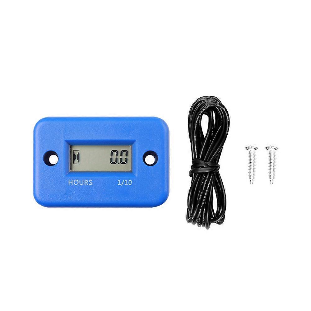 sikeo Waterproof Digital Hour Meter LCD Display Portable Engine Gauge Hour Meter For Motorcycle/Boat Engines Counter Hour Meter