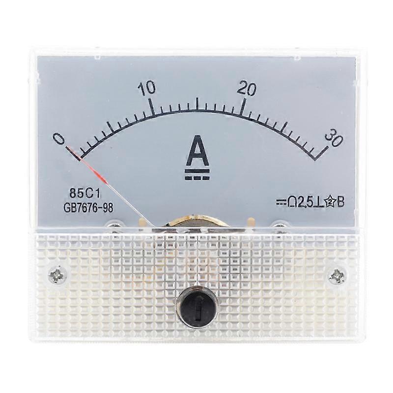 85C1-DC 30A DC Voltmeter Pointer Head Analog Ammeter Panel Meter