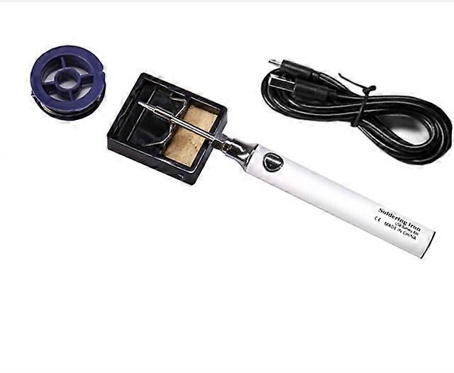 Cordless Soldering Iron Tool Pen Portable USB 5V 8W Electric Powered 3 Tip Kit Rechargeable and Temperature Adjustment