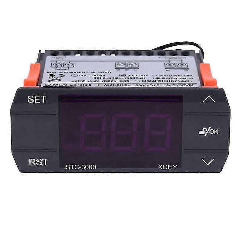Stc-3000 Digital Temperature Controller Thermostat With Sensor 110-220v 30a