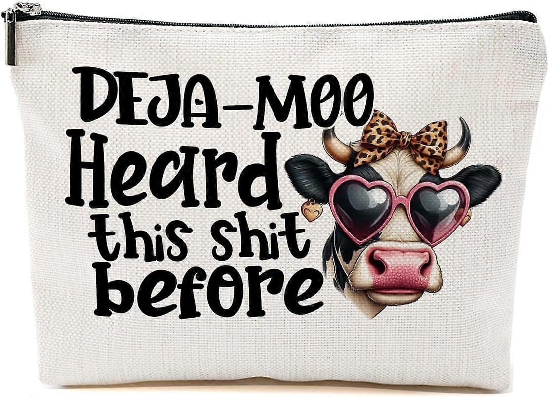 Αγελάδα Εκτύπωση Stuff Cow Δώρα, Cow Lover Δώρα Αστεία τσάντα μακιγιάζ δαμαλίδων, Χώρα Stuff καλλυντική τσάντα, Αγελάδα Θεματικά δώρα για τις γυναίκες Η αδελφή της κορίτσι της χώρας, Fa