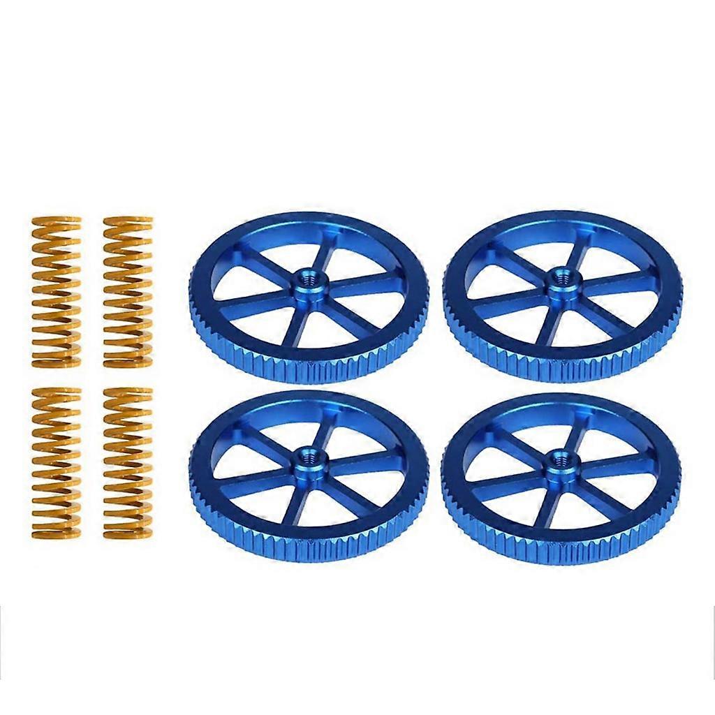 4PCS Hand Twist Leveling Nut with 4PCS Hot Bed Springs Printer For 3D Printer