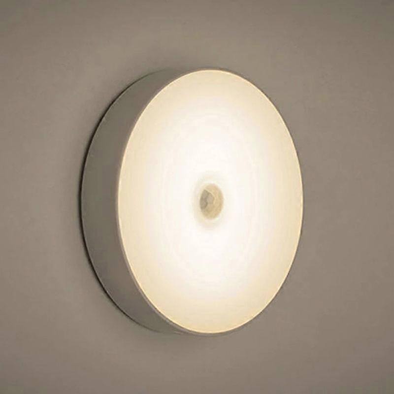 Rechargeable Wireless Motion Sensor Wall Light: Automatic Night Switch & Decorative Lighting for Kitchen & Bedroom