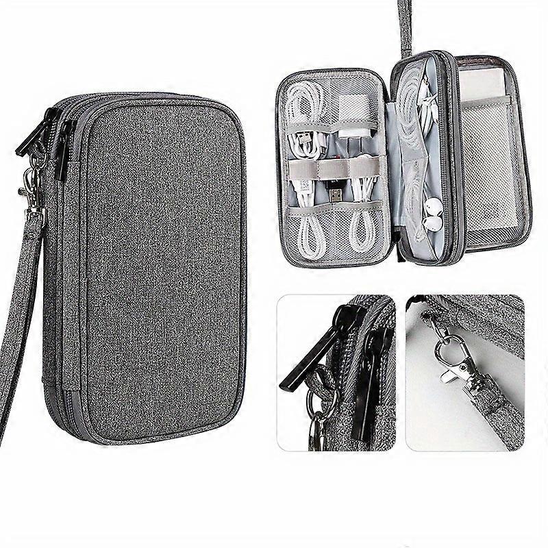 Multi-functional Digital Storage Bag with Power Bank, Mouse, Charger, Data Cable, Mobile Power, Hard Drive Case, Protective Cover, and Organizer Bag -