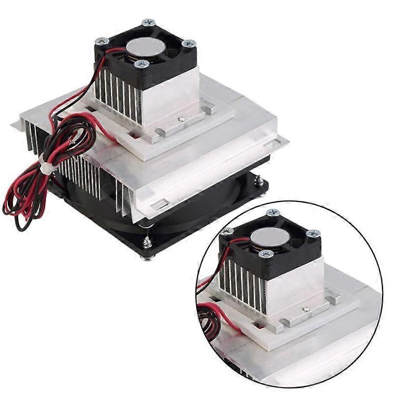 New 12V 60W DIY Thermoelectric Refrigeration Cooling System Cooler Fan Useful #F