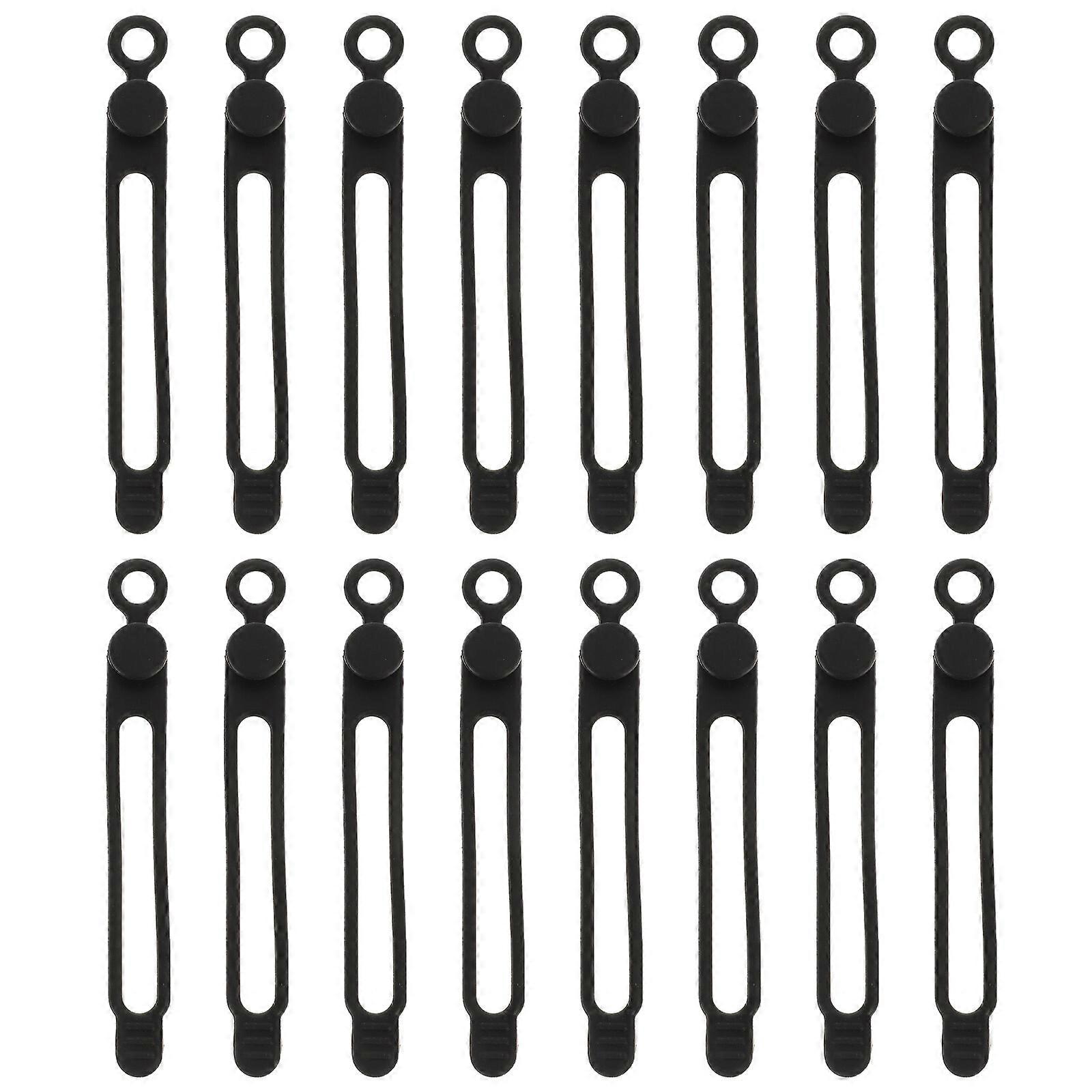 40Pcs Silicone Cable Ties Rubber Ties Cord Straps Organizer Cable Management Tools