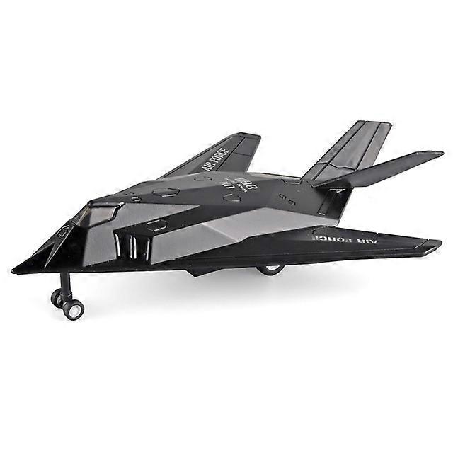 American F117 Stealth Fighter Model Kit Alloy Aircraft Model Metal Diecast Toy Collection Simulation Light Aviation Toys For Boy
