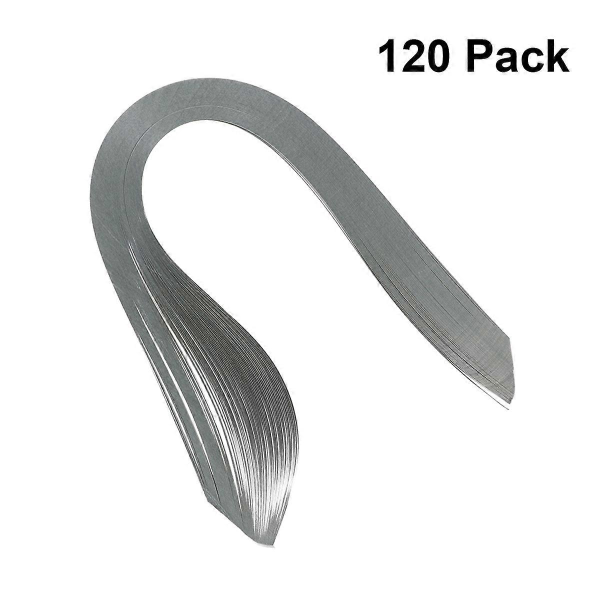 120pcs Quilling Paper Set Quilling Strips for Handmade DIY Case Art Project Craft (Grey)