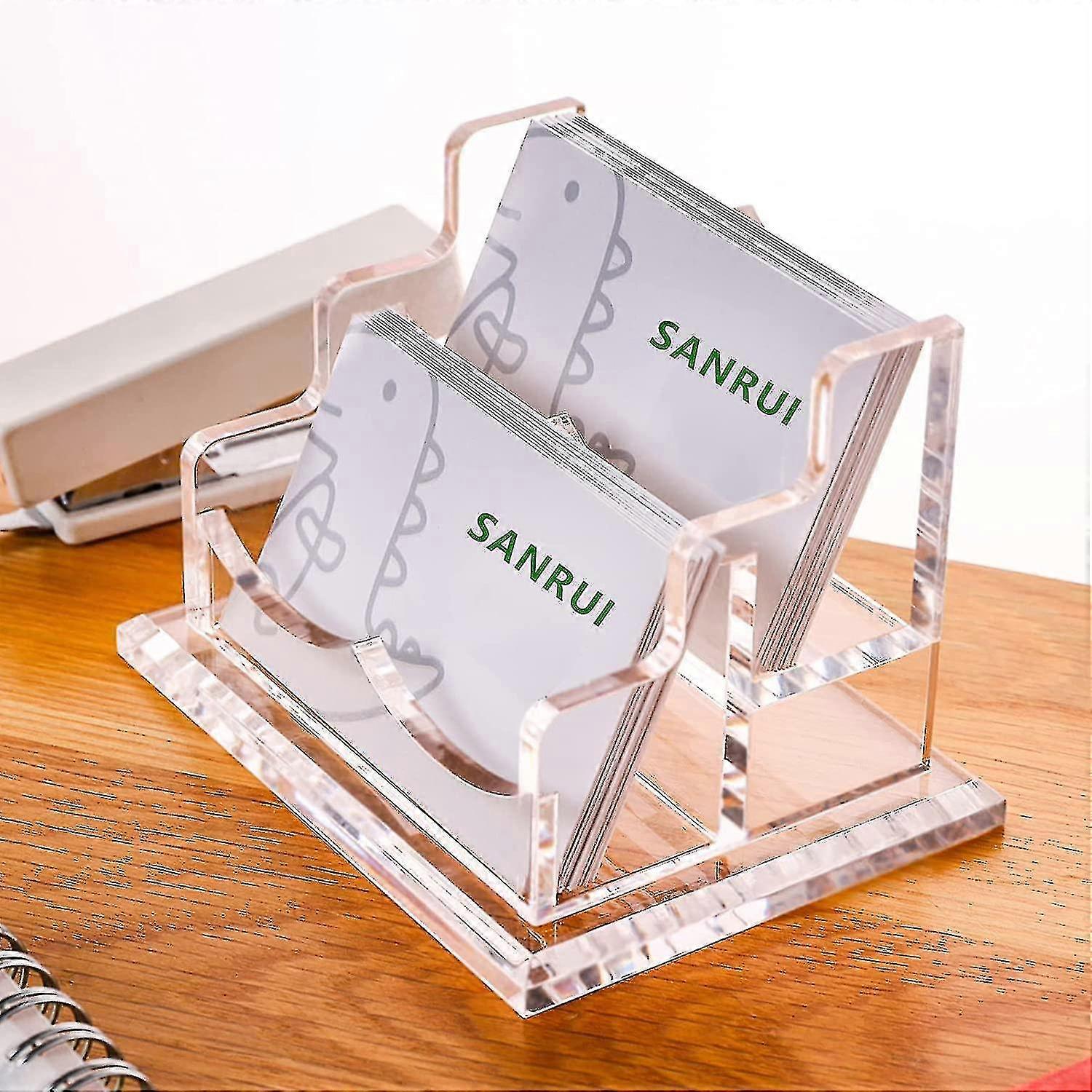 Deskclear Akrilik Kartvizit Standı için Kartvizit TutucuBirden Çok Kartvizit Ekran Tutucu 2 "X 3.5" Kartvizitlere Uyar