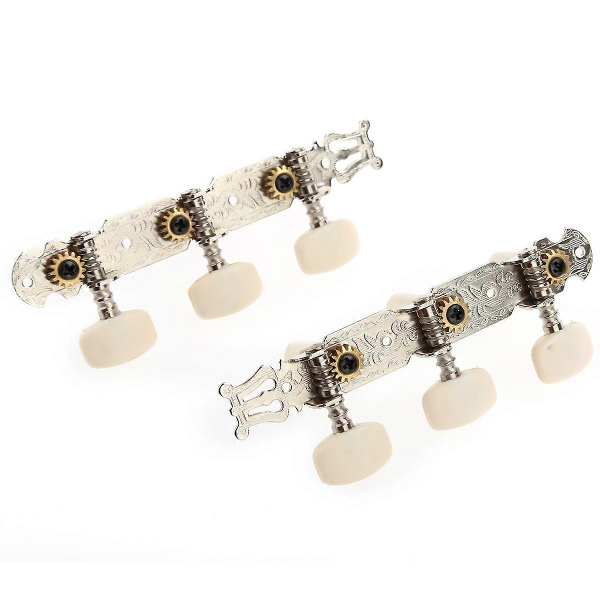A Set of 2pcs Classical Guitar Tuners Tuning Pegs Keys Machine Heads (Random Accessory Color)