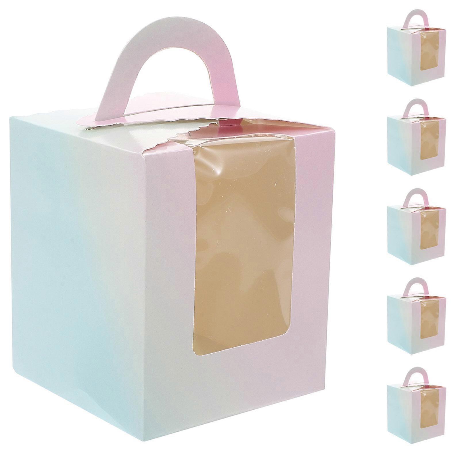 50pcs Bakery Boxes Small Cake Wrapping Boxes Mousse Cake Packing Container