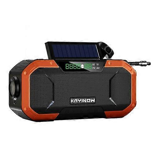 Wind Up Solar AM FM Radio Portable Hand Crank Dynamo USB Charger Light Torch