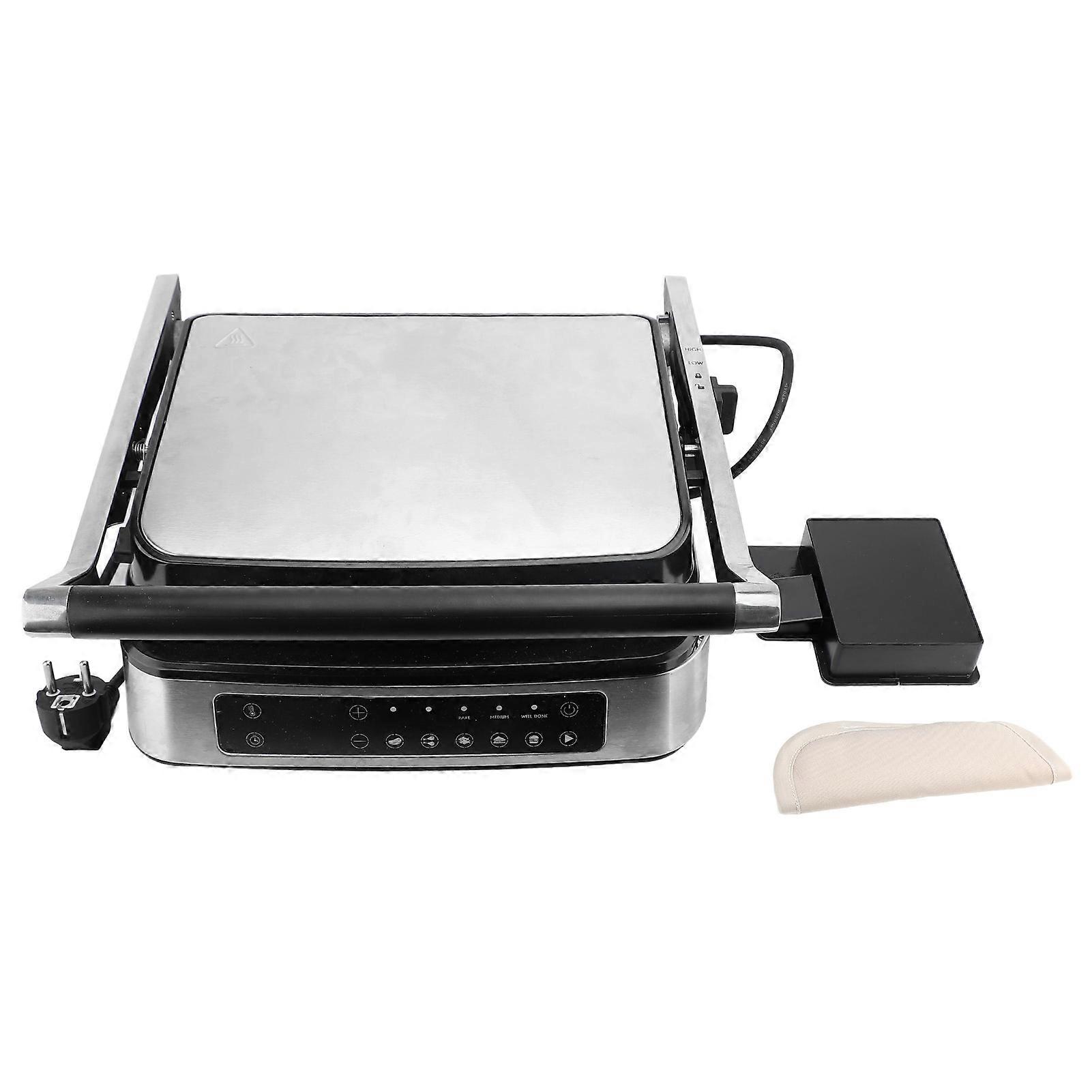 Commercial Electric Griddle Multifunction 7 in 1 Integrated Touch Control Prevents Stick Electric Countertop Panini Press EU Plug 220V 2000w