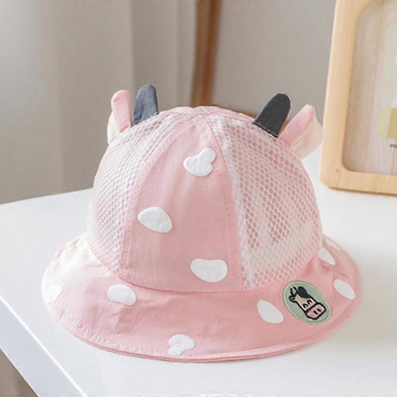 Baby Söt Hatt Sommar Andningsbar Mesh Pojkar Flickor Hinkhatt Spädbarn Småbarn Solstrand Solskydd Söt andningsbar keps