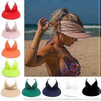 Fashion Outdoor Solid Color Stretch Hollow Cap [White]
