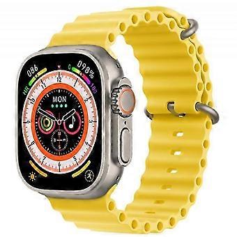 Hk10 Ultra3 Ultra Reloj Hombre 8 Ultra 2.02inch Amoled Assistant 49mm amarillo