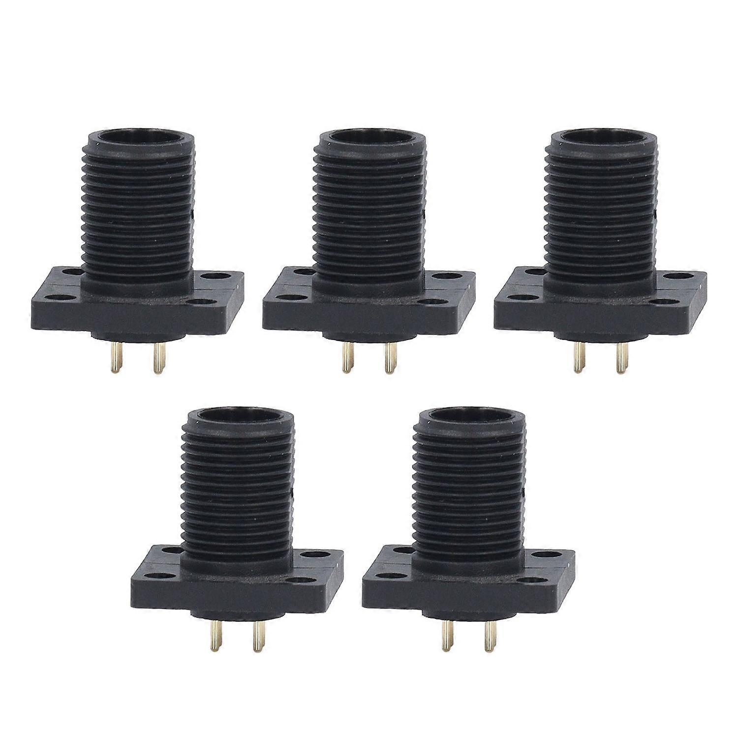 Pin Type Aviation Plug 4 Pin Threaded Square Shape IP67 PCB Panel Aviation Wire Connector Plug 