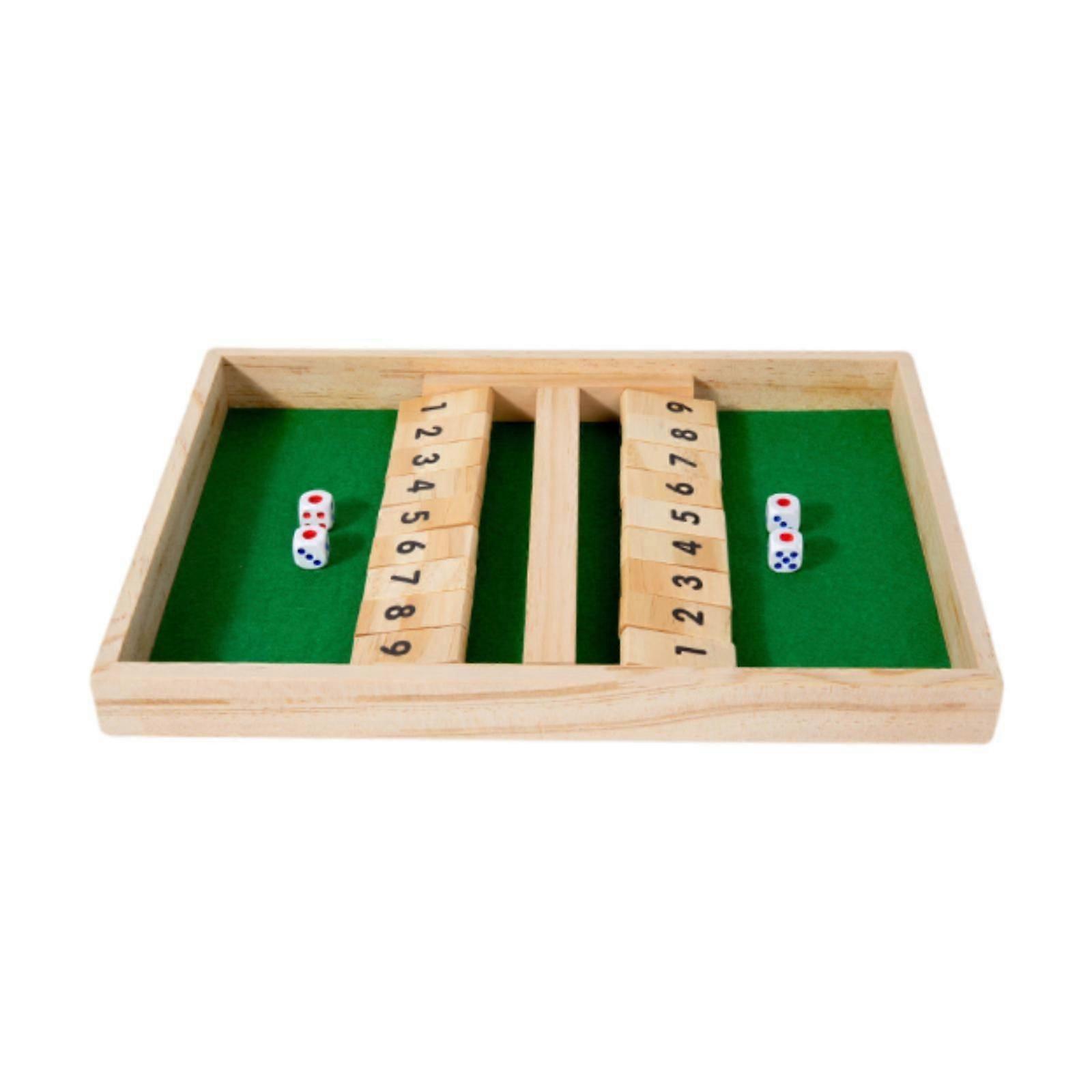 Shut The Box Game Classic Interactive Math Number Game for Kids Families Bar