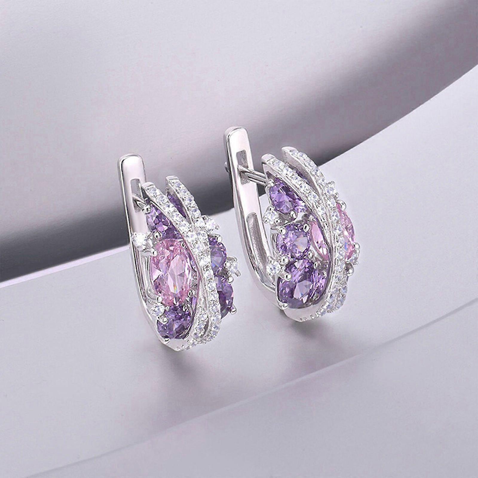 Boucles d’oreilles Zircon pour femmes, Vintage Creative Double X en forme de boucles d’oreilles