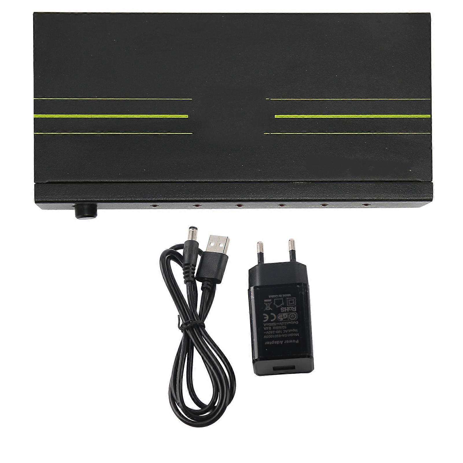 HD Multimedia Interface Splitter 1 in 4 Out 4K 3D Plug and Play Video Repeater for PC Game Console 100‑240V
