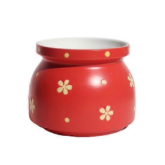 Flowerpot Cute Decorative Ceramic Bright-colored Flower Pattern Planter Pot for Home