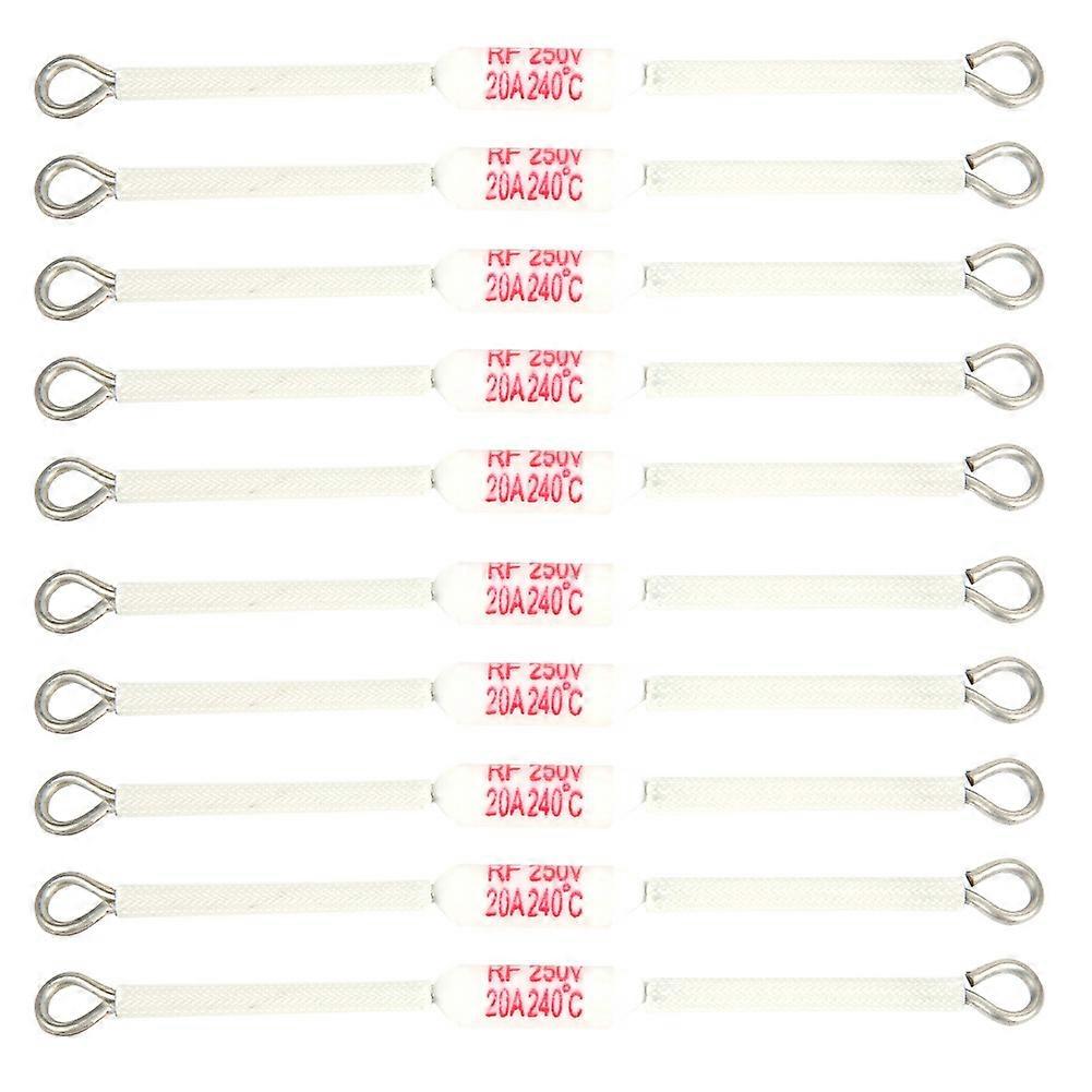 10PCs Ceramic Fuse Electrical Accessory Industrial Parts Wiring Terminal Block 250V 20A