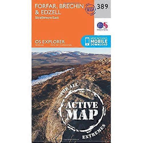 OS Explorer Map Active (389) Forfar, Brechin and Edzell (OS Explorer Active Map)