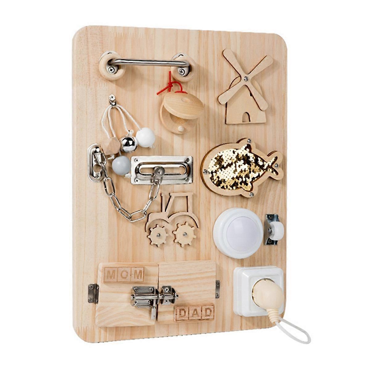 Busy Board Unlocking Toys Early Childhood Education for Improving Children'S Hands-on Learning Skil