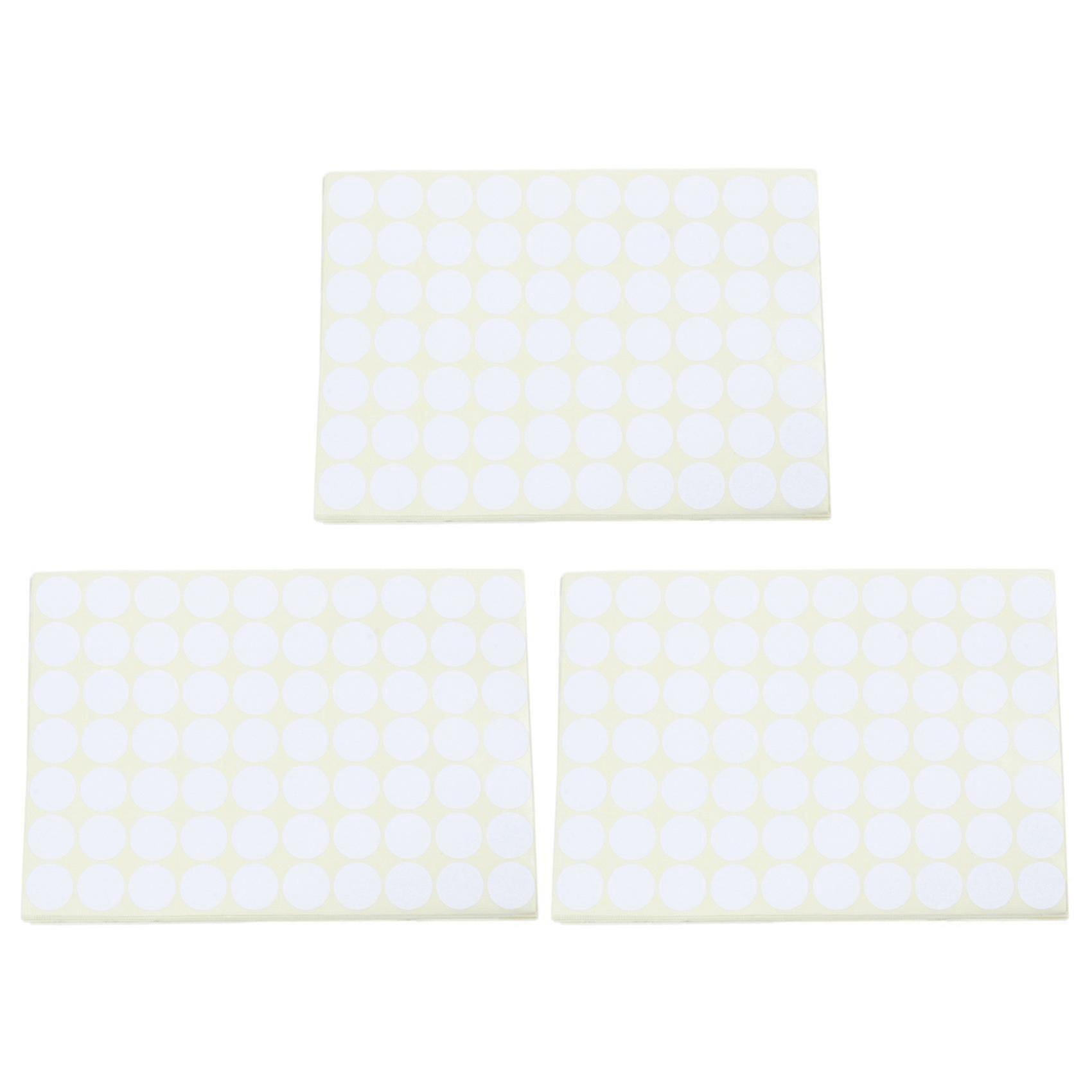 19mm Circles Round Code Stickers Self Adhesive Sticky Labels White