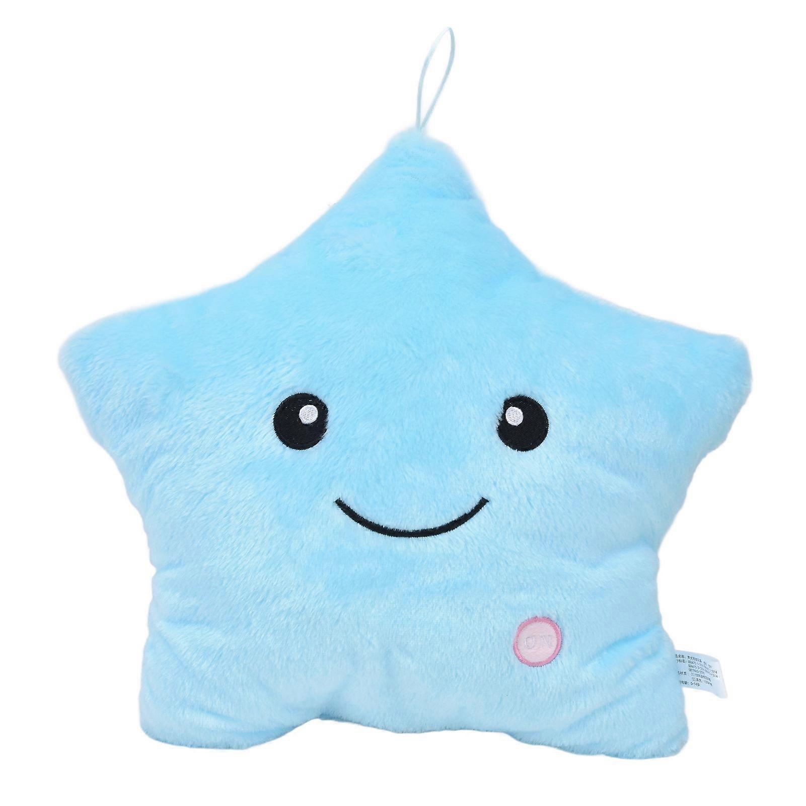 Luminous Star Shaped Plush Pillow Glowing Decoration