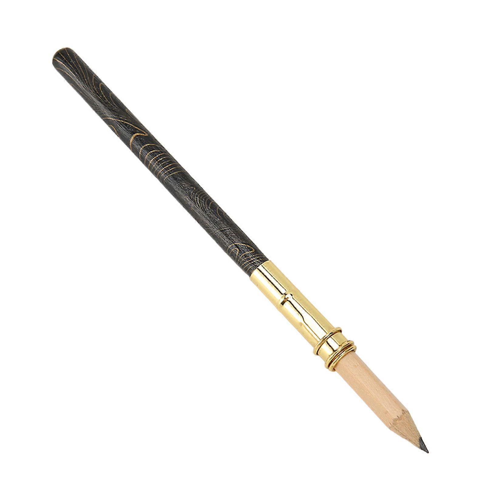 Dip Pen Nib Holder Retro Style Exquisite Carved Pattern Strong Solidwood Comic Pen Nib Holder for Drafting Drawing