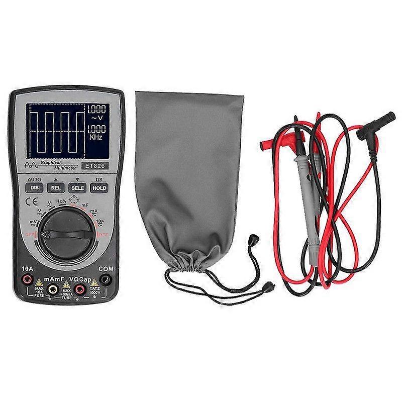 ET826 2 in 1 Automatic Range Multimeter Color Screen with Oscilloscope Waveform Display Testing Tool