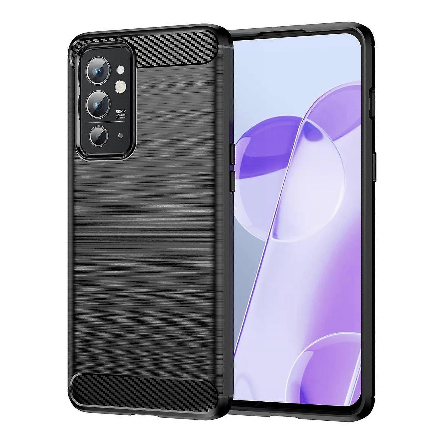 For OnePlus 9RT 5G Brushed Texture Carbon Fiber TPU Phone Case