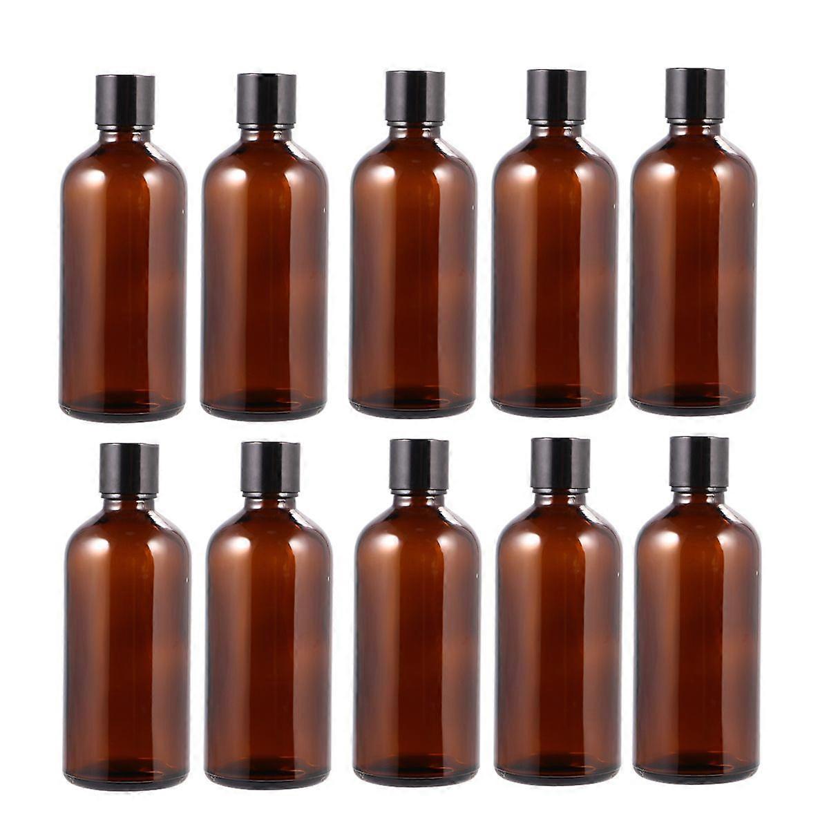 10pcs Empty Makeup Containers Subpackage Bottles Refillable Essential Oil Containers Cosmetics Glass Bottles 100ml